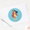 Pocahontas_Cape_Classic_Round_Sticker_3 Pocahontas Cape Classic Round Sticker
