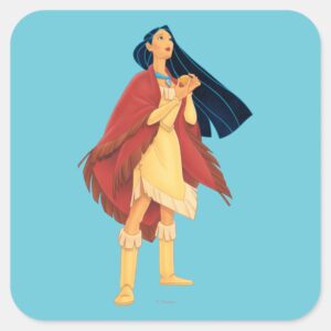 Pocahontas Cape Square Sticker