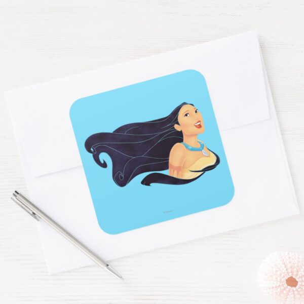 Pocahontas_Smiling_Square_Sticker_3 Pocahontas Smiling Square Sticker