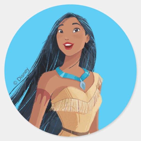 Pocahontas_Spirit_of_the_Wind_Classic_Round_Sticker_1 Pocahontas Spirit Of The Wind Classic Round Sticker