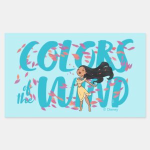 Pocahontas Colors Of The Wind Rectangular Sticker