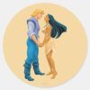 Pocahontas_and_John_Smith_Holding_Hands_Classic_Round_Sticker_1 Pocahontas And John Smith Holding Hands Classic Round Sticker