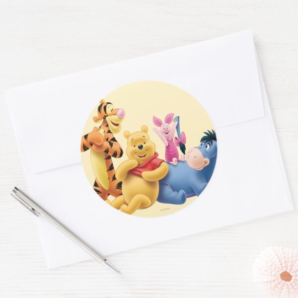 Pooh_&_Friends_10_Classic_Round_Sticker_3 Pooh Friends 10 Classic Round Sticker