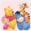 Pooh_&_Friends_1_Square_Sticker_1 Pooh Friends 1 Square Sticker