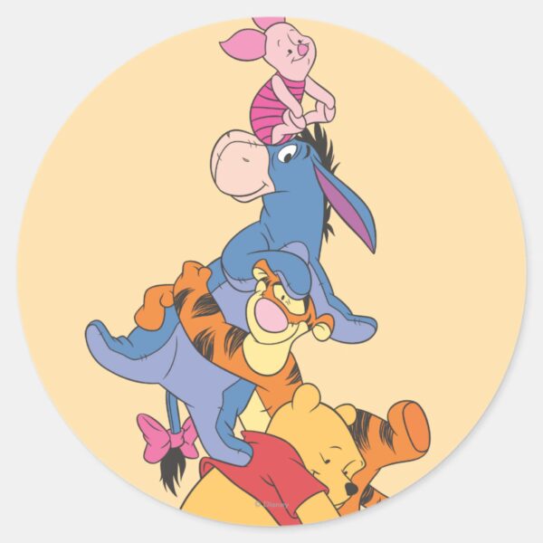Pooh_&_Friends_8_Classic_Round_Sticker_1 Pooh Friends 8 Classic Round Sticker
