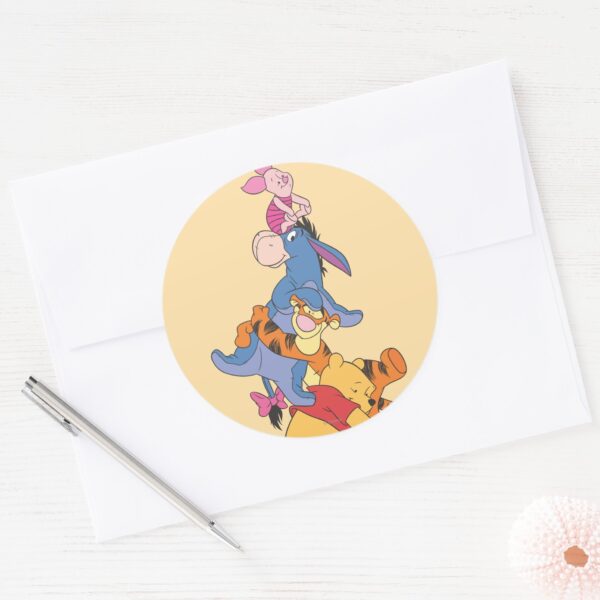 Pooh_&_Friends_8_Classic_Round_Sticker_3 Pooh Friends 8 Classic Round Sticker