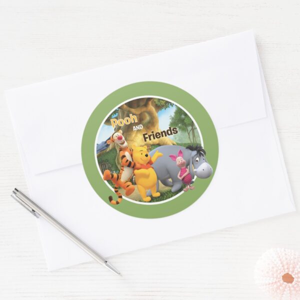 Pooh_&_Friends_9_Classic_Round_Sticker_3 Pooh Friends 9 Classic Round Sticker