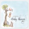 Pooh_&_Friends_Watercolor___Baby_Shower_Square_Sticker_3 Pooh Friends Watercolor Baby Shower Square Sticker