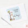 Pooh_&_Friends_Watercolor___Baby_Shower_Thank_You_Square_Sticker_5 Pooh Friends Watercolor Baby Shower Thank You Square Sticker