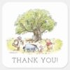 Pooh_and_Pals_Watercolor_First_Birthday_Thank_You_Square_Sticker_2 Pooh And Pals Watercolor First Birthday Thank You Square Sticker