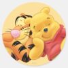 Pooh_and_Tigger_Classic_Round_Sticker_1 Pooh And Tigger Classic Round Sticker