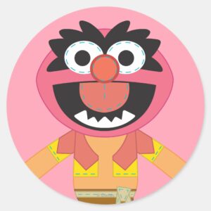 Pook A Looz Animal Classic Round Sticker