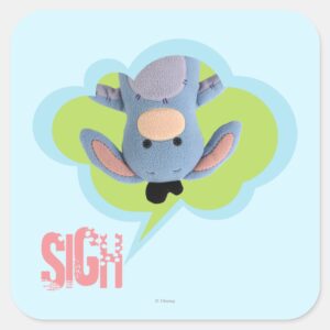 Pook-a-Looz_Eeyore_3_Square_Sticker_1 Pook A Looz Eeyore 3 Square Sticker