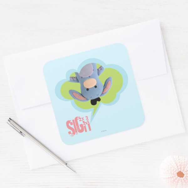 Pook-a-Looz_Eeyore_3_Square_Sticker_3 Pook A Looz Eeyore 3 Square Sticker