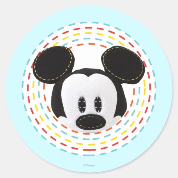 Pook-a-Looz_Mickey___Peeking_Circle_Classic_Round_Sticker_1 Pook A Looz Mickey Peeking Circle Classic Round Sticker