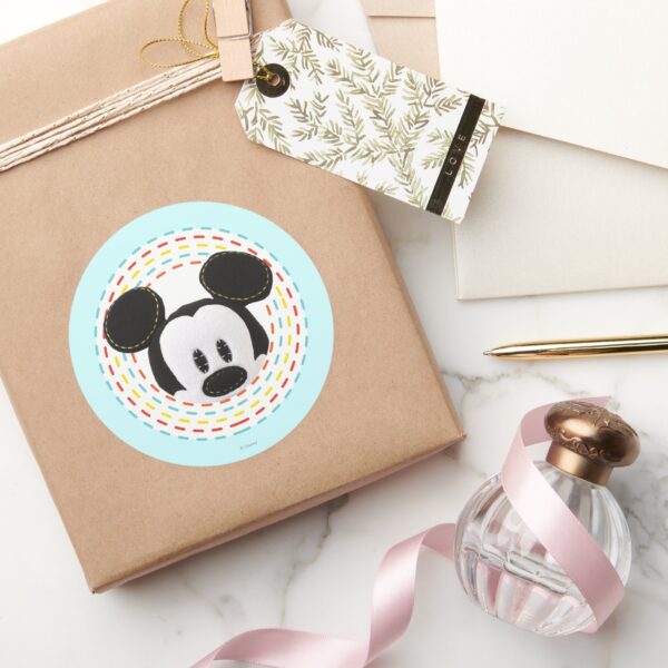 Pook-a-Looz_Mickey___Peeking_Circle_Classic_Round_Sticker_5 Pook A Looz Mickey Peeking Circle Classic Round Sticker