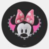 Pook-a-Looz_Minnie___Peeking_Classic_Round_Sticker_1 Pook A Looz Minnie Peeking Classic Round Sticker