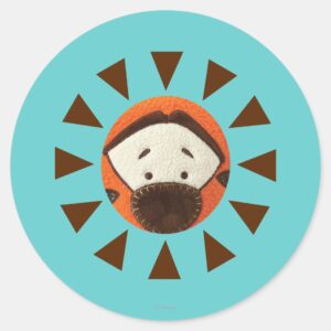 Pook A Looz Tigger Peeking Classic Round Sticker
