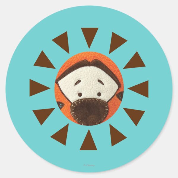 Pook-a-Looz_Tigger_Peeking_Classic_Round_Sticker_1 Pook A Looz Tigger Peeking Classic Round Sticker