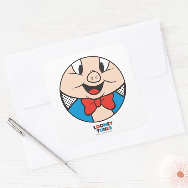 Porky_Dotty_Icon_Square_Sticker_3 Porky Dotty Icon Square Sticker