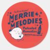 Porky_MERRIE_MELODIES™_Remedies_2_Classic_Round_Sticker_1 Porky MERRIE MELODIES™ Remedies 2 Classic Round Sticker