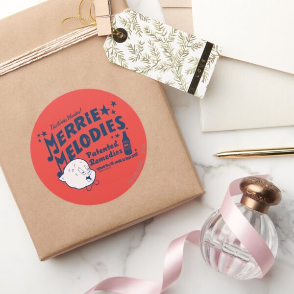 Porky_MERRIE_MELODIES™_Remedies_2_Classic_Round_Sticker_5 Porky MERRIE MELODIES™ Remedies 2 Classic Round Sticker