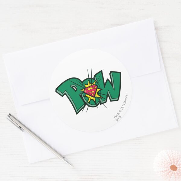 Pow_Classic_Round_Sticker_3 Pow Classic Round Sticker