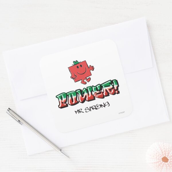 Power Square Sticker