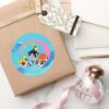 Powerpuff Girls Fly Through The Sky Classic Round Sticker