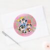Powerpuff_Girls_Powfactor_Classic_Round_Sticker_3 Powerpuff Girls Powfactor Classic Round Sticker