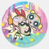 Powerpuff_Girls_Rule_Classic_Round_Sticker_1 Powerpuff Girls Rule Classic Round Sticker