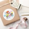 Powerpuff_Girls_Townsville_Pattern_Classic_Round_Sticker_5 Powerpuff Girls Townsville Pattern Classic Round Sticker