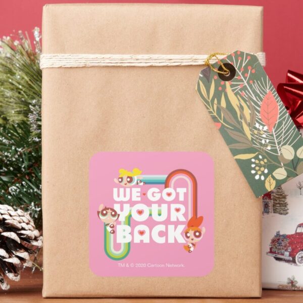 Powerpuff_Girls__We_Got_Your_Back_Square_Sticker_5 Powerpuff Girls We Got Your Back Square Sticker