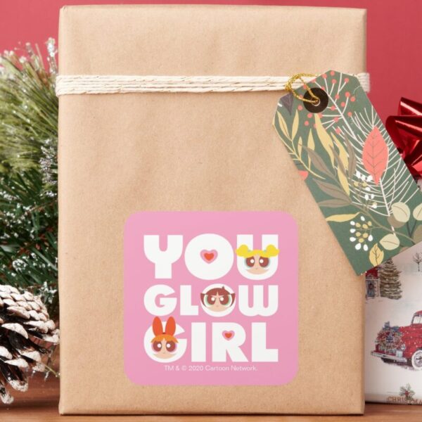 Powerpuff_Girls__You_Glow_Girl_Square_Sticker_6 Powerpuff Girls You Glow Girl Square Sticker