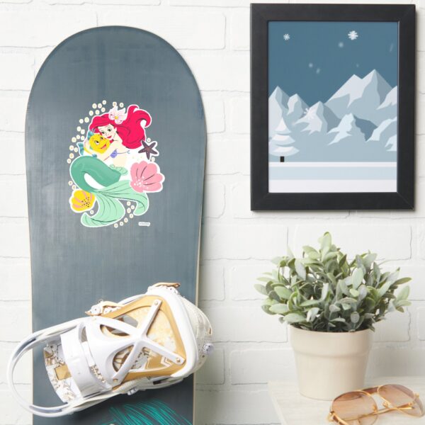 Princess_Ariel_Holding_Flounder_Illustration_Sticker_7 Princess Ariel Holding Flounder Illustration Sticker