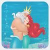 Princess Ariel King Triton Hug Square Sticker