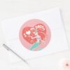 Princess_Ariel___I_Love_My_Daddy_Classic_Round_Sticker_3 Princess Ariel I Love My Daddy Classic Round Sticker