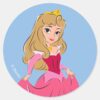 Princess_Aurora_Pretty_in_Pink_Classic_Round_Sticker_1 Princess Aurora Pretty In Pink Classic Round Sticker