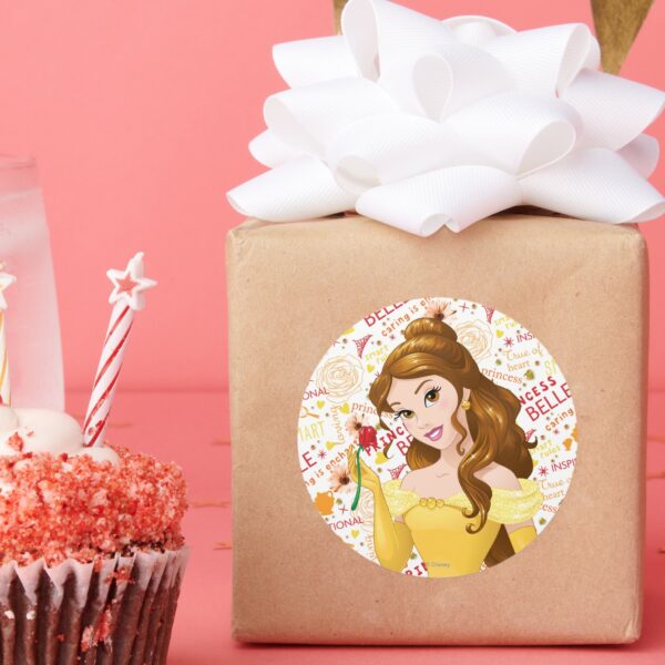 Princess_Belle_Classic_Round_Sticker_6 Princess Belle Classic Round Sticker