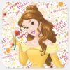 Princess_Belle_Square_Sticker_1 Princess Belle Square Sticker