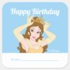 Princess_Belle__A_Gift_From_-_Birthday_Square_Sticker_1 Princess Belle A Gift From Birthday Square Sticker