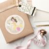 Princess_Belle___Floral_Gold_Confetti_Classic_Round_Sticker_6 Princess Belle Floral Gold Confetti Classic Round Sticker