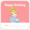 Princess_Cinderella___A_Gift_From_-_Birthday_Square_Sticker_1 Princess Cinderella A Gift From Birthday Square Sticker