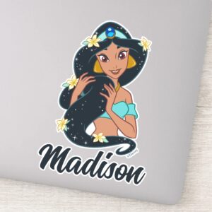 Princess Jasmine Sparkling Hair Blossoms Sticker