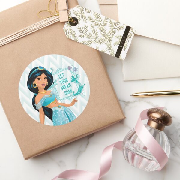 Princess_Jasmine_Classic_Round_Sticker_5 Princess Jasmine Classic Round Sticker