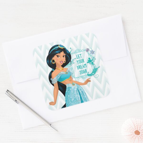 Princess_Jasmine_Square_Sticker_3 Princess Jasmine Square Sticker