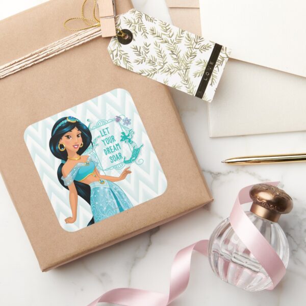 Princess_Jasmine_Square_Sticker_5 Princess Jasmine Square Sticker