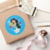 Princess Jasmine With Magic Lamp Classic Round Sticker