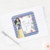 Princess_Mulan___Watercolor_Stripe_Birthday_Square_Sticker_4 Princess Mulan Watercolor Stripe Birthday Square Sticker