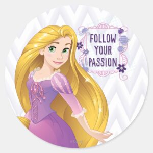 Princess_Rapunzel_Classic_Round_Sticker_1 Princess Rapunzel Classic Round Sticker